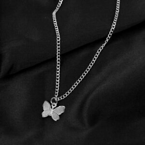 Gold Chain Butterfly Pendant Choker for Women - Image 6